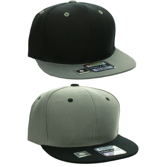 l.o.g.a plain flat bill visor blank snapback hat cap with adjustable snaps