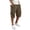Coffee01, variant on Men's Capri Long Elastic Cargo Shorts Summer Elastic Waist 3/4 Pants Below Knee Multi-Pockets Shorts Lightweight Hiking Capri Long Pants Sky Blue 4XL