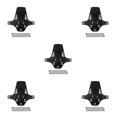 thumbnail image 3 of Toystoory Guardabarros de plástico para bicicleta de montaña, guardabarros para bicicleta de carretera, Dirtboard, piezas extraíbles para ciclismo Type5 NO5 Toystoory CBP057797, 3 of 6