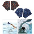 thumbnail image 1 of 4x Frog Type Girdles Swimming Hand Fins Equipment Hand Paddle Finger Gloves for Aquatic Fitness Diving Aquatic Training Adult Children Macarena Guantes de natación, 1 of 8