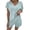 Green, variant on ibiyuan Short Sets for Women 2 Piece Outfits Summer Loose Lounge Set Ribbed Textured Knit Short Sleeve
