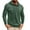 Green, variant on Men's Retro Hooded Sweatshirt, Workwear Style Casual Pullover with Long Sleeves, Fall Spring Base Layer Streetwear,Black,M