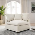 thumbnail image 2 of Modular Sofa Corner Chair, Beige, Fabric, Modern Contemporary, Living Lounge Cafe Room Hotel Lobby Hospitality, 2 of 7