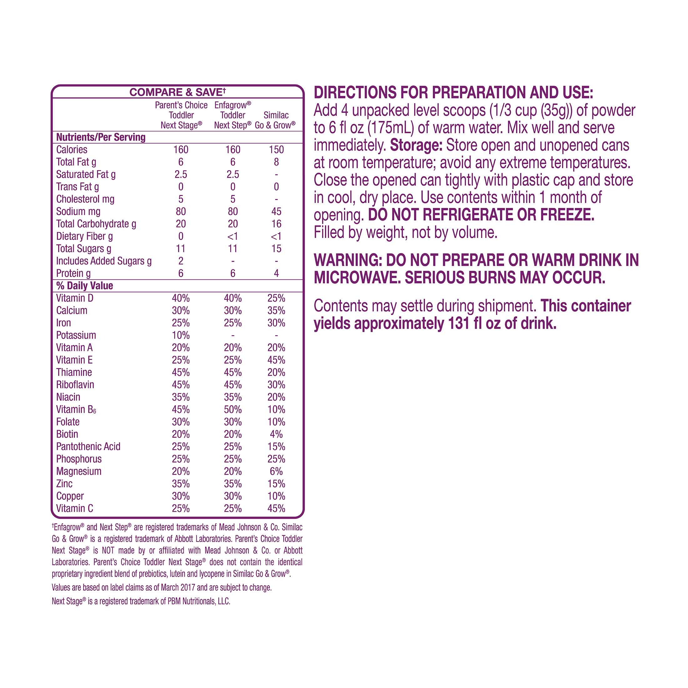 parents choice stage 3 formula