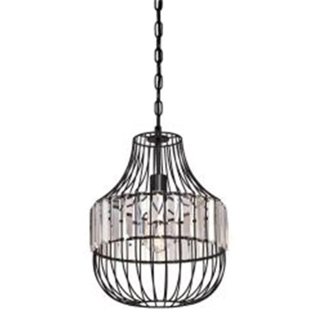 Westinghouse Lighting Crystal Prism 1-light Chandelier - Matte Black