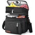 thumbnail image 1 of SCSYV Lunch Box for Women/Men-Insulated Lunch Bag-Expandable Double Cooler Bag-Reusable Adult Lunchbox with Adjustable Shoulder Strap (, 1 of 5