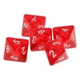 thumbnail image 2 of Juego De Dados De 10xGem Muti Sided De 5 D8 D&amp;D TRPG Warhammer Games Rojo 10 piezas, 2 of 8