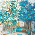 thumbnail image 2 of Watts, Eva 15x15 Black Ornate Wood Framed with Double Matting Museum Art Print Titled - Pathway of Blue, 2 of 4