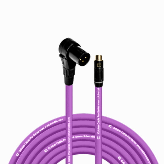 Coluber Cable Balanced Right Angle XLR Male to RCA Female 3 - Pin Connector