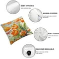thumbnail image 4 of JEUXUS 2-Piece Short Plush Pillowcase Set Tulip Flower Elegant Orange Floral Aesthetic Decorative White, 4 of 6
