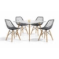 thumbnail image 1 of Set de Comedor Cristal 120 cm Oslo y 4 Sillas Eames Vento Gris, 1 of 9