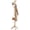Wood, variant on Solid Wooden Coat Rack Freestanding with 8 Hooks, Black