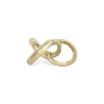 thumbnail image 4 of HomeRoots 571106 6 in. Gold Cast Iron Modern Abstract Infinity Knot Tabletop Sculpture, 4 of 4