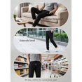 thumbnail image 3 of Busydd Mens Pants Stretch Drawstring Joggers Sweatpants Regular Fit Solid Color Yoga Sweatpants Full Length Open Bottom Gym Trousers Summer Casual Lounge Dress Pants with Pockets,M-5XL, 3 of 6