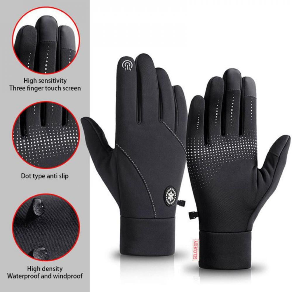 Winter Gloves Touchscreen Thermal Windproof Warm Men Women for Cycling Driving 
