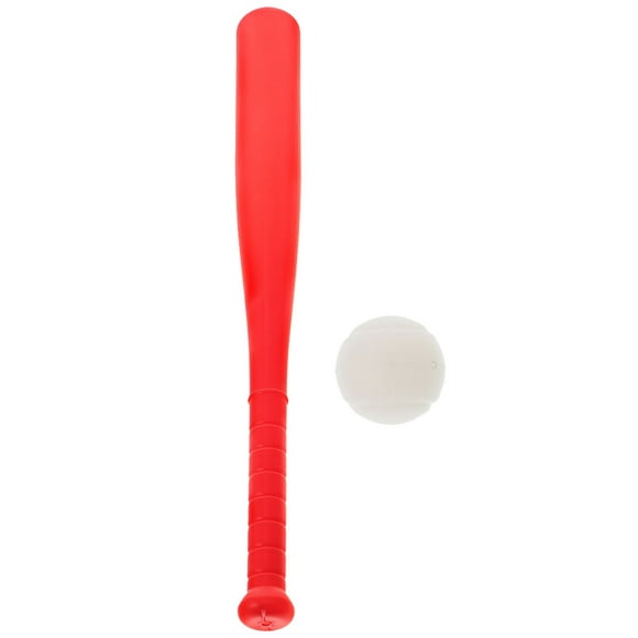 BRIGHTFUFU 1 juego de bate y pelota de béisbol para adolescentes, de plástico, para exteriores, ideal para principiantes.
