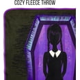 thumbnail image 4 of Silver Buffalo Wednesday The Addams Family What Would Wednesday Do 45" x 60" Fleece Throw, Soft and Cozy Blanket, 180 GSM, 4 of 5