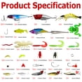 thumbnail image 4 of Calendario Adviento Pesca 78 Uds. Juego Señuelos 2024 Regalos Navidad para Hombres () Rojo, 4 of 5