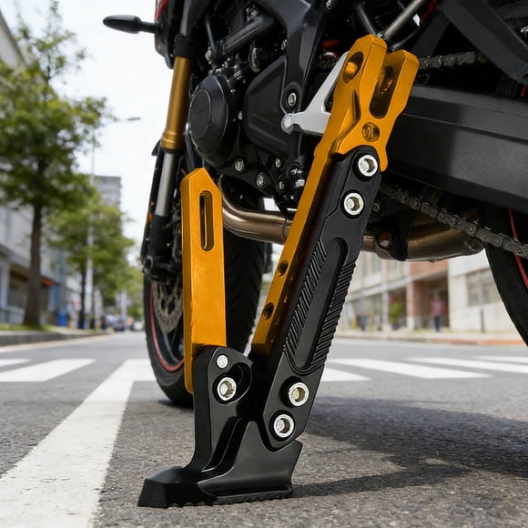 BotaniNest Universal Adjustable Motorcycle Kickstand Support Stand For Bike
