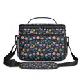 thumbnail image 2 of Lunch Box Pioneer Flower Floral Print Pattern Insulated Lunch Bag for Women Men,Medium Leakproof Lunchbox Cooler Bag Adjustable Strap,10 X 6.7 X 8 Inches, 2 of 6
