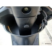 HHH Upgraded 49cc/ 50cc Scooter Gas Fully Automatic Street Scooter Moped Pony 50 with Matching Trunk - Sporty Black color