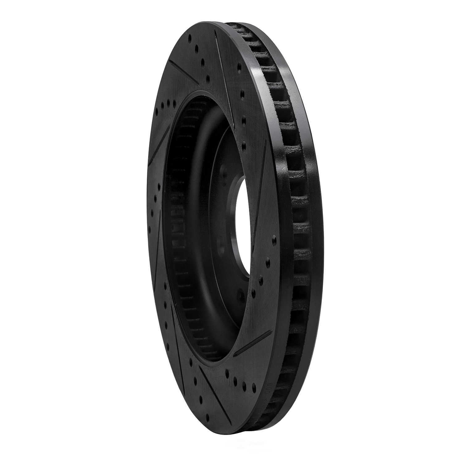 Dynamic Friction Company 633-54287L DFC Brake Rotor - Drilled And Slotted - Black