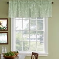 thumbnail image 3 of 2 Pack Sage Green Wildflowers Valances for Windows Bedroom Living Room Window Treatments, Modern Floral Butterfly Plant Rod Pocket Valance Drapes Short Kitchen Curtains Over Sink 60"x18", 3 of 8