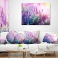 thumbnail image 4 of Designart Growing and Blooming Lavender - Floral Throw Pillow - 18x18, 4 of 5