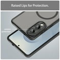 thumbnail image 5 of ELEHOLD Case for Samsung Galaxy S25 Edge, Wireless Charging Camera Protection Shockproof Magnetic Transparent Frosted Anti-Scratch Protective Phone Case for Samsung Galaxy S25 Edge,Black, 5 of 7