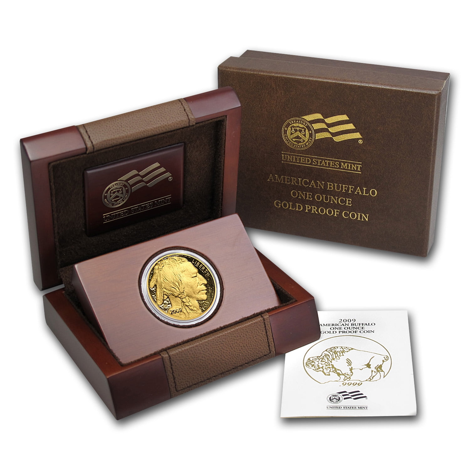 Supplies 2009-W COA Gold Buffalo 1 Ounce Proof COA ONLY NO COINS