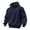 Navy, variant on Delconic Mens Pullover Hoodie Long Sleeve Casual Athletic Sweatshirt Drawstring Hood Ribbed Cuffs Hem Relaxed Fit Top Black L