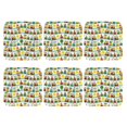 thumbnail image 2 of Pofeuu Train With Animals Print Leather Coasters Set of 6, Round Cups Mugs Mat Pad for Home Kitchen Heat Resistant Drink Coasters,Square, 2 of 7