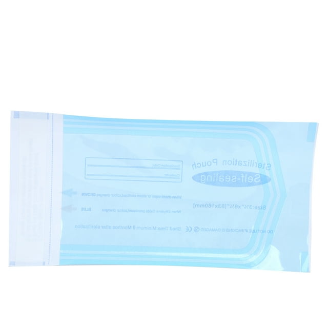 Bolsa de PVC, 200 piezas, bolsa autosellante, suministros dentales, bolsa dental, claridad notable