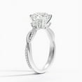 thumbnail image 2 of DAZZLE Jewel 14K White Gold Plated Rings - 1.9 Ct Brilliant Round Cut Diamond Rings - Beautiful Criss Cross Engagement Wedding Rings for Women's - Gorgeous Anniversary Rings - Valentine's Day Gifts, 2 of 3