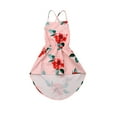 thumbnail image 1 of Listenwind Toddler Girls Sunflower Spaghetti Floral Backless Irregular Princess Dress, 1 of 2