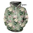 thumbnail image 3 of Sudadera con capucha con estampado 3D de flores para hombres y mujeres, sudadera informal de manga larga con estampado de plantas coloridas, sudadera holgada estilo Harajuku, 3 of 5