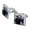 Silver, variant on Sesame Street Vintage Count Von Count Square Cufflink Set - Silver or Gold