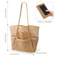 thumbnail image 2 of Bolso de playa de malla Iioscre para mujer, grande e informal, hobo, 2 of 7