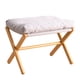 thumbnail image 2 of Taburete de descanso Escritorio Escalón Mueble Plegable Debajo del Escritorio Cojín Suave Otomano Pie gris, 2 of 9