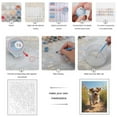 thumbnail image 3 of Paint by Numbers Kit for Adults, Cute Puppy Running Wildflowers Trail Paint by Numbers, Easy Paint by Numbers Kit for Adults Beginner, DIY Adult Paint by Number Kits on Canvas, Home Decor 12x16in, 3 of 7