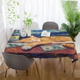 thumbnail image 6 of YAZAOO Square Tablecloth Sleeping Cat Pattern Pattern Tableclothes, 6 of 9