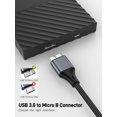 thumbnail image 3 of Cable KAYQINHO USB 3.0 A a Micro B de 1 m, gris, 3 of 7