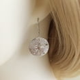 thumbnail image 6 of Unique Stunning Hawaiian Large Sand Dollar Earring, Sterling Silver Sand Dollar Dangle Earring, E9386 Birthday Valentine Gift, Statement PC, 6 of 8