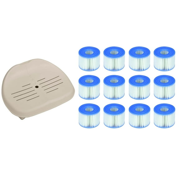 Intex Removable Slip-Resistant Seat For Inflatable Pure Spa Hot Tub   Filters