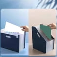 thumbnail image 3 of [Vertical Large Capacity] Retractable Organ Bag Folder Junior High School Student Information Book Desktop File Sorting Artifact Portable Classified Storage Bag, 3 of 3