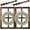 Large Brown, variant on Rustic Wood Window Frame with Green Wreath and Arrows Wall Decor，Farmhouse Window Frame Hanging Decor, Wooden Fake Decoration,Window Pane Wall Decor,Set of 2 (White)
