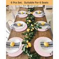 thumbnail image 4 of 15 Inch Round Placemats Set of 4, Pink Christmas Snowman Non Slip Heat Insulation PP Table Mats, Winter Xmas Tree Snowflakes Washable Place Mats for Kitchen Dining Party Table Decor, 4 of 7