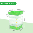 thumbnail image 2 of Bean Seed Germination Kit, Micro-Green Plant Growing Tray, Drain Tray, Four-Tier Stackable Sprout Growing Kit, 2 of 7