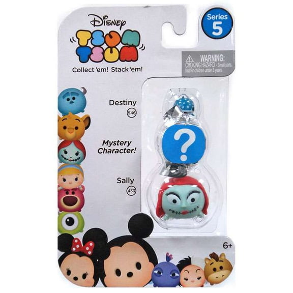 Disney Tsum Tsum Series 5 Destiny & Sally Mini Figure, 3 Pack