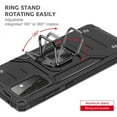 thumbnail image 5 of NIFFPD Galaxy A72 Case, Samsung A72 Case Ring Kickstand Hard PC Soft TPU Phone Cover for Samsung Galaxy A72 5G Black, 5 of 7